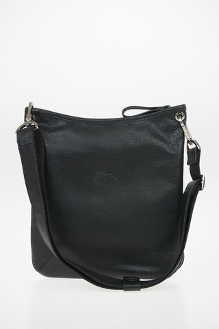Leather Crossbody Bag with Outer Pockets