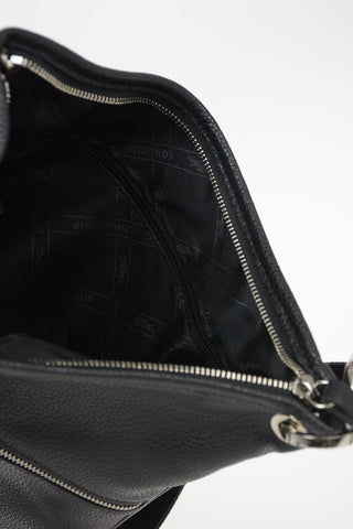 Leather Crossbody Bag with Outer Pockets