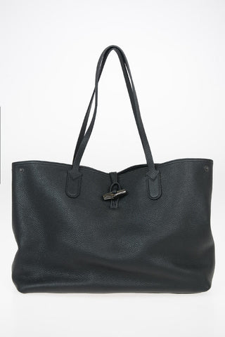 Textured Leather Shoulder Bag