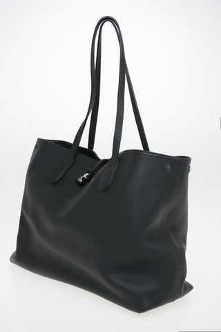 Textured Leather Shoulder Bag