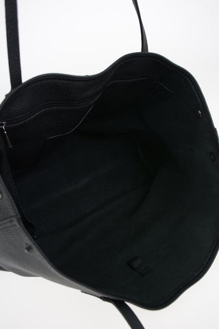 Textured Leather Shoulder Bag