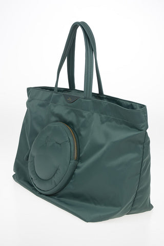 Fabric Maxi CHUBBY Tote Bag with Outer Smile Pocket