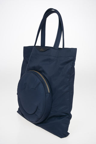 Fabric CHUBBY Tote Bag with Outer Smile Pocket