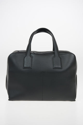 Leather GOYA Bowler Bag with Zip Closure