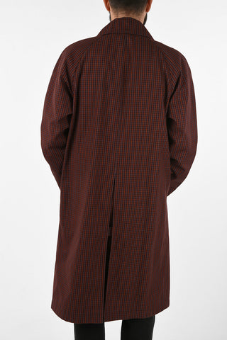 mini check CARTESIO hidden closure coat