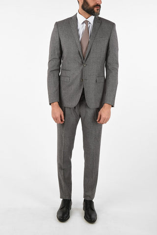 CC COLLECTION RESET houndstooth virgin wool drop 8R suit