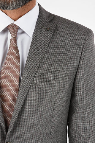 CC COLLECTION RESET houndstooth virgin wool drop 8R suit
