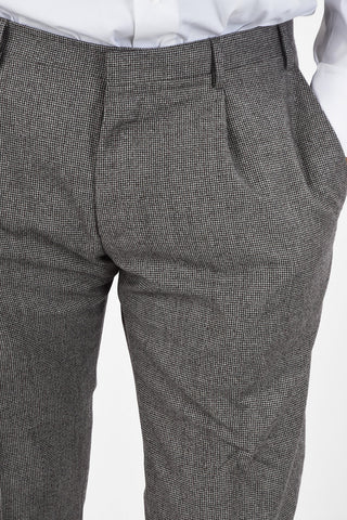 CC COLLECTION RESET houndstooth virgin wool drop 8R suit