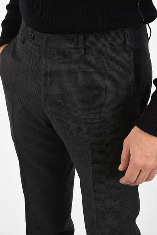 mini check virgin wool ACADEMY pants