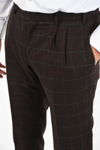 CC COLLECTION RETAILORED check virgin wool drop 7 short 3 piece waistcoat suit