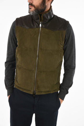 ID Suede Leather Padded Vest