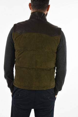 ID Suede Leather Padded Vest