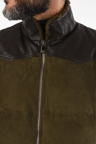 ID Suede Leather Padded Vest