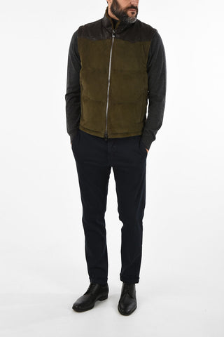 ID Suede Leather Padded Vest