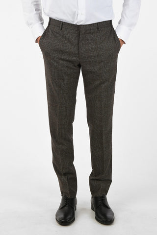 CC COLLECTION REWARD district check virgin wool 3-button double breasted suit