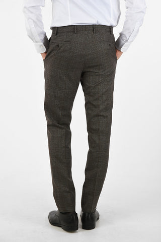 CC COLLECTION REWARD district check virgin wool 3-button double breasted suit