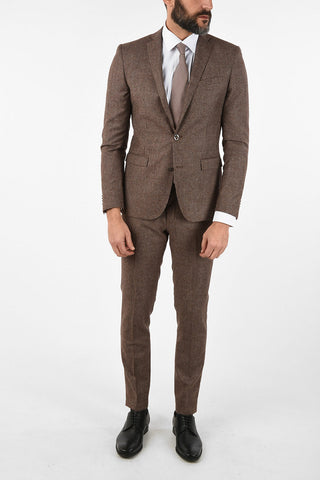 CC COLLECTION RESET houndstooth virgin wool drop 8R suit