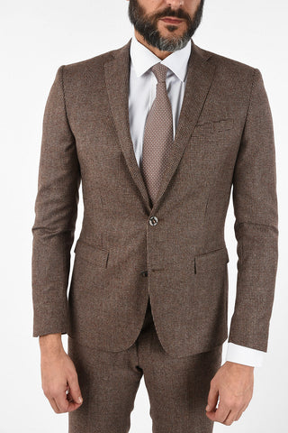 CC COLLECTION RESET houndstooth virgin wool drop 8R suit