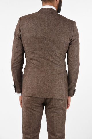 CC COLLECTION RESET houndstooth virgin wool drop 8R suit