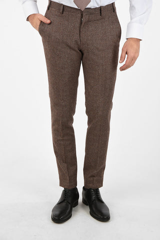 CC COLLECTION RESET houndstooth virgin wool drop 8R suit