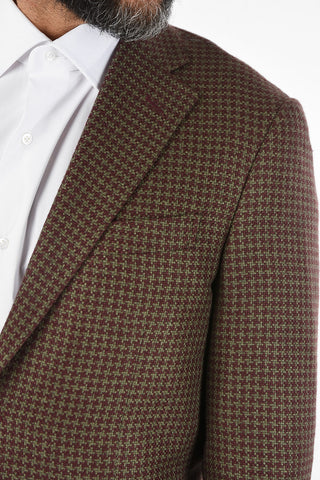 houndstooth silk and cashmere LEADER SOFT drop 7R blazer