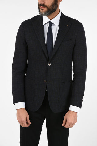 CC COLLECTION cashmere and virgin wool REFINED drop 7R 2-button blazer