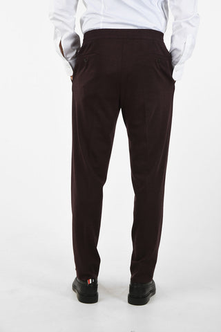pantalone ACADEMY in lana vergine con coulisse in vita