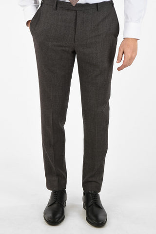 CC COLLECTION RIGHT plain herringbone virgin wool drop 6R suit