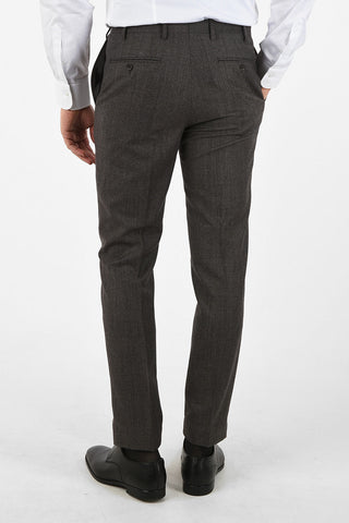 CC COLLECTION RIGHT plain herringbone virgin wool drop 6R suit