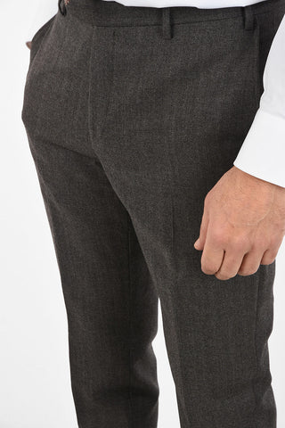 CC COLLECTION RIGHT plain herringbone virgin wool drop 6R suit