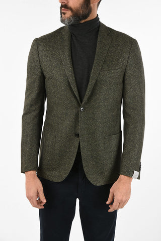 Virgin Wool Silk and Cashmere Single Breasted GATE Blazer