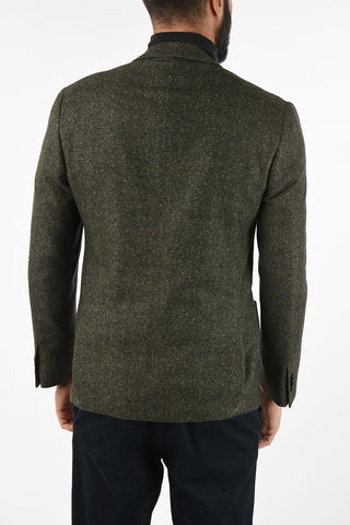 Virgin Wool Silk and Cashmere Single Breasted GATE Blazer