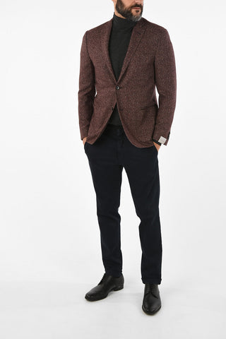 Virgin Wool Silk and Cashmere Single Breasted REWARD Blazer