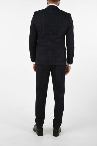 CC COLLECTION REFINED check virgin wool drop 7R suit