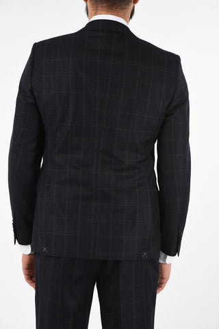 CC COLLECTION REFINED check virgin wool drop 7R suit