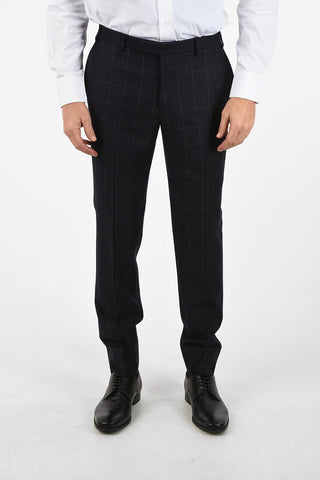CC COLLECTION REFINED check virgin wool drop 7R suit