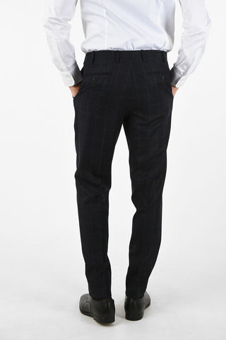 CC COLLECTION REFINED check virgin wool drop 7R suit
