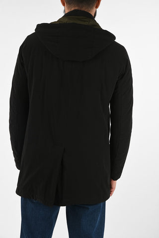 ID Hidden Fastening Hooded Outerwear