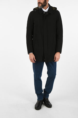 ID Hidden Fastening Hooded Outerwear