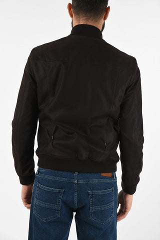ID Bomber in Pelle Scamosciata