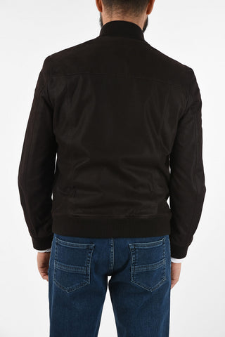 ID Bomber in Pelle Scamosciata