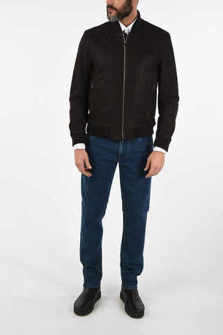 ID Bomber in Pelle Scamosciata