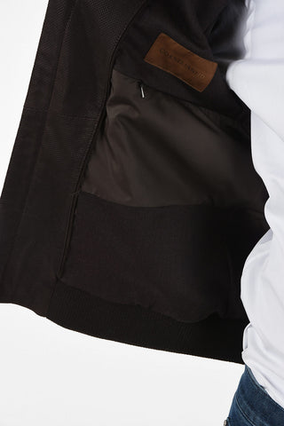 ID Bomber in Pelle Scamosciata