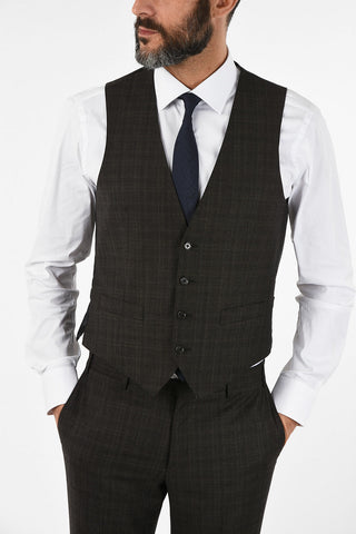 CC COLLECTION RETAILORED virgin wool drop 7R 3 piece waistcoat suit