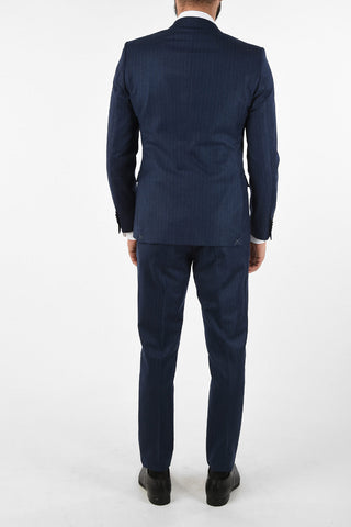 CC COLLECTION RESET awning striped virgin wool 2-button double breasted suit