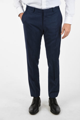 CC COLLECTION RESET awning striped virgin wool 2-button double breasted suit
