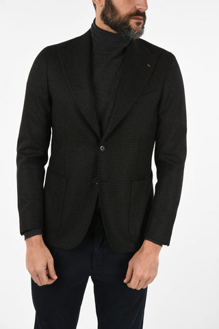 CC COLLECTION mini check virgin wool REWARD drop 7R blazer