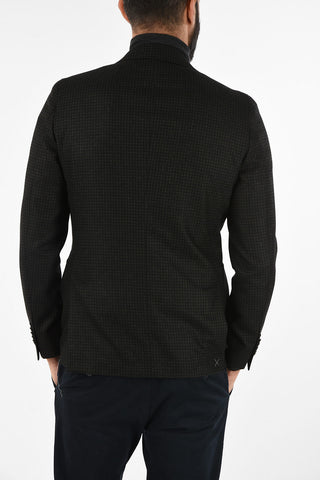 CC COLLECTION mini check virgin wool REWARD drop 7R blazer