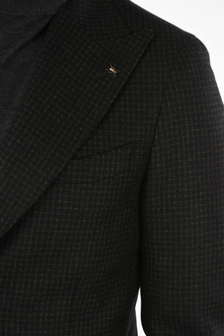 CC COLLECTION mini check virgin wool REWARD drop 7R blazer