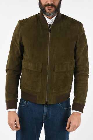 ID Bomber in Pelle Scamosciata